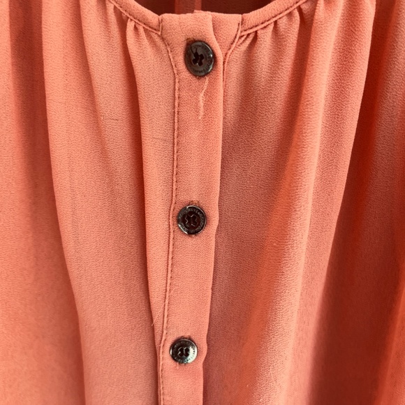 Papillon Blanc Chiffon Poncho Dolman 3/4 Sleeves One Size Apricot Colour - Picture 3 of 10